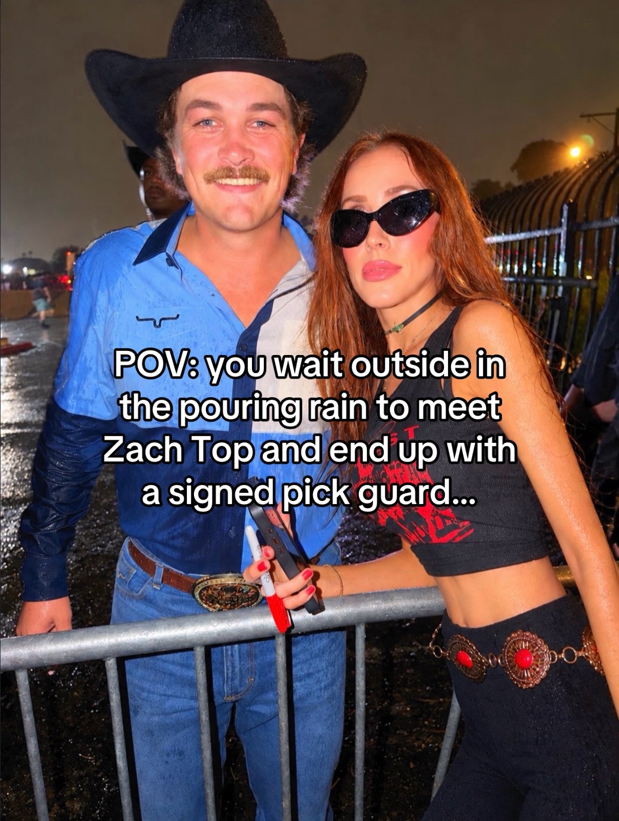 Slide 1 of 2: rain meet-and-greet POV hook · @zachtopfanclub · Photo Mode · When You See Me · ~20.4K plays (Apify 2026-10-07) · https://www.tiktok.com/@zachtopfanclub/photo/7688269278847470861